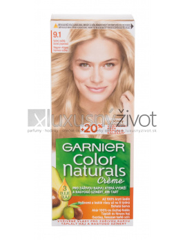 Garnier Color Naturals Créme 9,1 Natural Extra Light Ash Blond, Farba na vlasy 40
