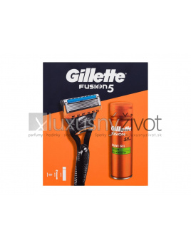 Gillette Fusion5, holiaci strojček Fusion5 1 ks + gél na holenie Fusion Shave Gél Sensitive 200 ml
