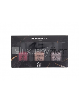 Dermacol 5 Day Stay Nail Polish Collection, lak na nechty 5 Day Stay 11 ml 38 Cherry Blossom + lak na nechty 5 Day Stay 11 ml 51 Daylight + lak na nechty 5 Day Stay 11 ml 05 Lucky Charm
