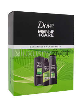 Dove Men + Care Extra Fresh, sprchovací gél Men+Care Extra Fresh 250 ml + antiperspirant Men+Care Extra Fresh 150 ml + šampón Men+Care Fresh 250 ml
