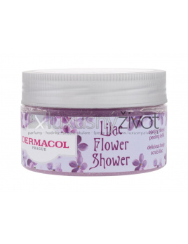Dermacol Lilac Flower Shower Body Scrub, Telový peeling 200