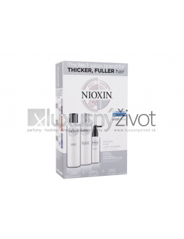 Nioxin System 1, šampón 150 ml + kondicionér 150 ml + vlasová starostlivosť 50 ml