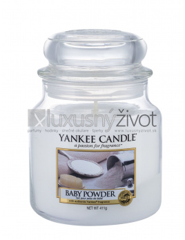 Yankee Candle Baby Powder, Vonná sviečka 411