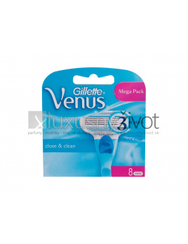 Gillette Venus Close & Clean, Náhradné ostrie 8