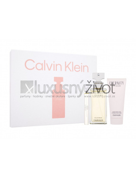 Calvin Klein Eternity, parfumovaná voda 100 ml + telové mlieko 100 ml + parfumovaná voda 10 ml