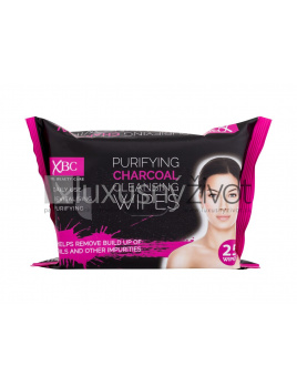 Xpel Purifying Charcoal Cleansing Wipes, Čistiace obrúsky 25