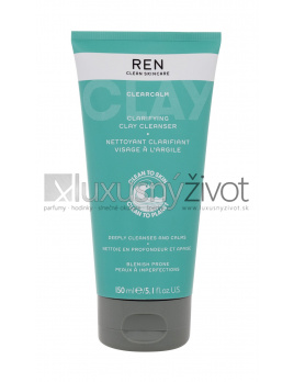REN Clean Skincare Clearcalm 3 Clarifying Clay Cleanser, Čistiaci gél 150
