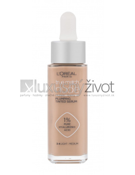 L'Oréal Paris True Match Nude 3-4 Light-Medium, Make-up 30, Plumping Tinted Serum