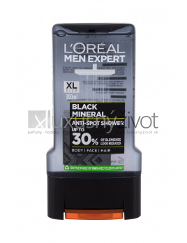 L'Oréal Paris Men Expert Black Mineral, Sprchovací gél 300, Anti-Spot