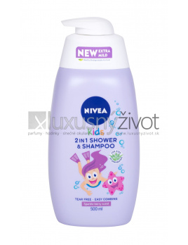 Nivea Kids 2in1 Shower & Shampoo, Sprchovací gél 500