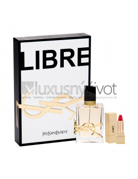 Yves Saint Laurent Libre, parfumovaná voda 50 ml + rúž Rouge Pur Couture 1,6 g No.1