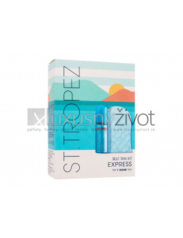 St.Tropez Self Tan Express Kit, samoopaľovacia pena Self Tan Express Bronzing Mousse 50 ml + rukavice na aplikáciu samoopaľovacích prípravkov 1 ks
