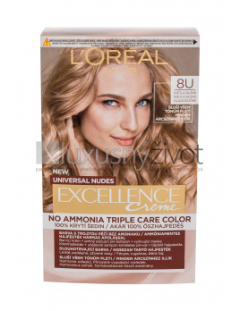 L'Oréal Paris Excellence Creme Triple Protection 8U Light Blonde, Farba na vlasy 48