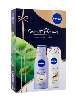 Nivea Coconut Pleasure, sprchovací krém 250 ml + telové mlieko Coconut & Monoi Oil 200 ml