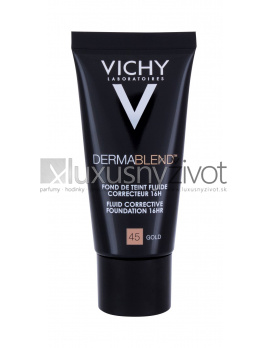 Vichy Dermablend Fluid Corrective Foundation 45 Gold, Make-up 30, SPF35