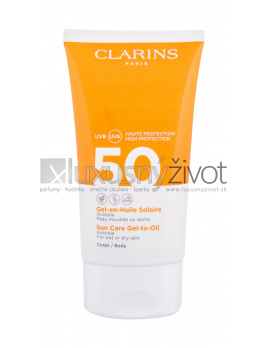 Clarins Sun Care Gel-to-Oil, Opaľovací prípravok na telo 150, Tester, SPF50