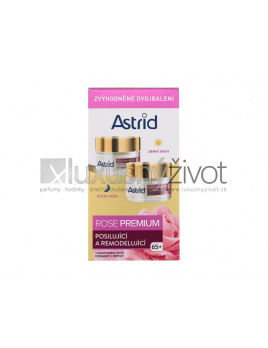 Astrid Rose Premium, denný pleťový krém Rose Premium Fortifying & Reshaping Day Cream 50 ml + nočný pletový krém Rose Premium Fortifying & Reshaping Night Cream 50 ml