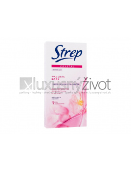 Strep Crystal Wax Strips Body Quick And Effective, Depilačný prípravok 20, Normal Skin