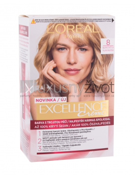 L'Oréal Paris Excellence Creme Triple Protection 8 Natural Light Blonde, Farba na vlasy 48