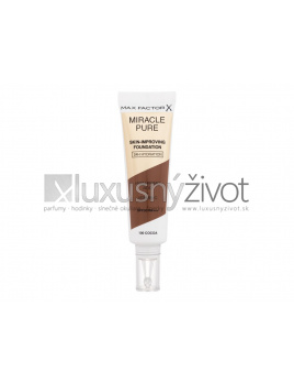 Max Factor Miracle Pure Skin-Improving Foundation 100 Cocoa, Make-up 30, SPF30