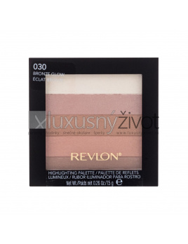 Revlon Highlighting Palette 030 Bronze Glow, Rozjasňovač 7,5