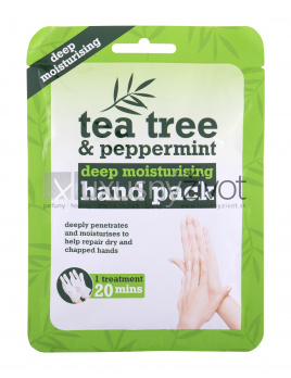 Xpel Tea Tree Tea Tree & Peppermint Deep Moisturising Hand Pack, Hydratačná rukavica 1