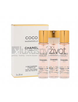 Chanel Coco Mademoiselle, Toaletná voda 3x20, Náplň
