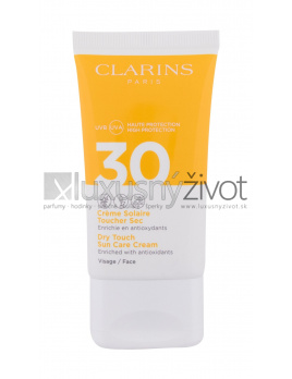 Clarins Sun Care Dry Touch, Opaľovací prípravok na tvár 50, SPF30