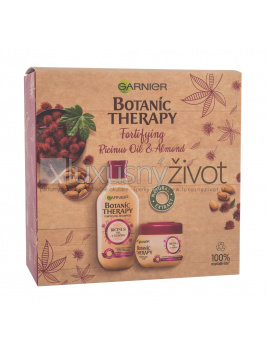 Garnier Botanic Therapy Ricinus Oil & Almond, šampón Botanic Therapy Fortifying Shampoo 250 ml + maska na vlasy Botanic Therapy Fortifying Mask 300 ml