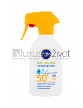 Nivea Sun Babies & Kids Sensitive Protect Spray, Opaľovací prípravok na telo 270, SPF50+