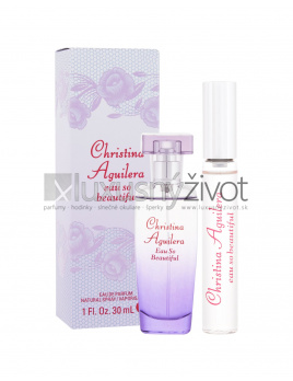 Christina Aguilera Eau So Beautiful, parfumovaná voda 30 ml + parfumovaná voda 10 ml