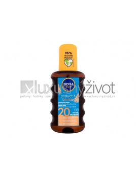 Nivea Sun Protect & Bronze Oil Spray, Opaľovací prípravok na telo 200, SPF20